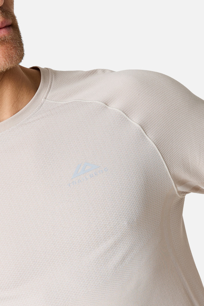 Fusion Seamless Tee - Pebble Stone/Frosted Ridge