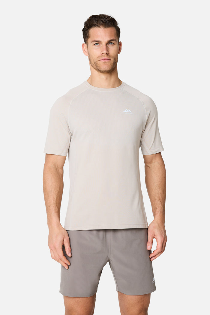 Fusion Seamless Tee - Pebble Stone/Frosted Ridge