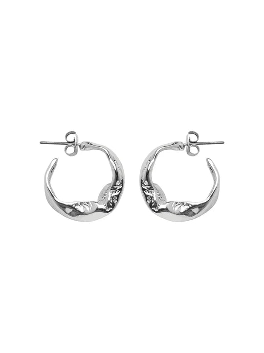 GIA HOOP EARRINGS (SILVER)