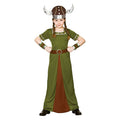 Girls Viking Princess Fancy Dress Halloween Costume L (8-10 years)