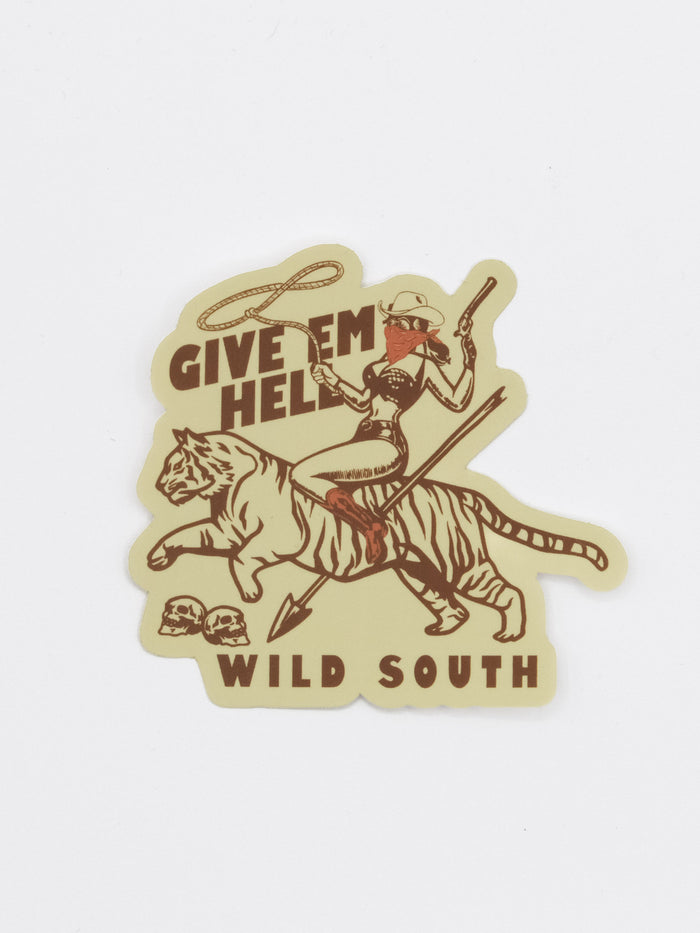 Give Em' Hell Sticker