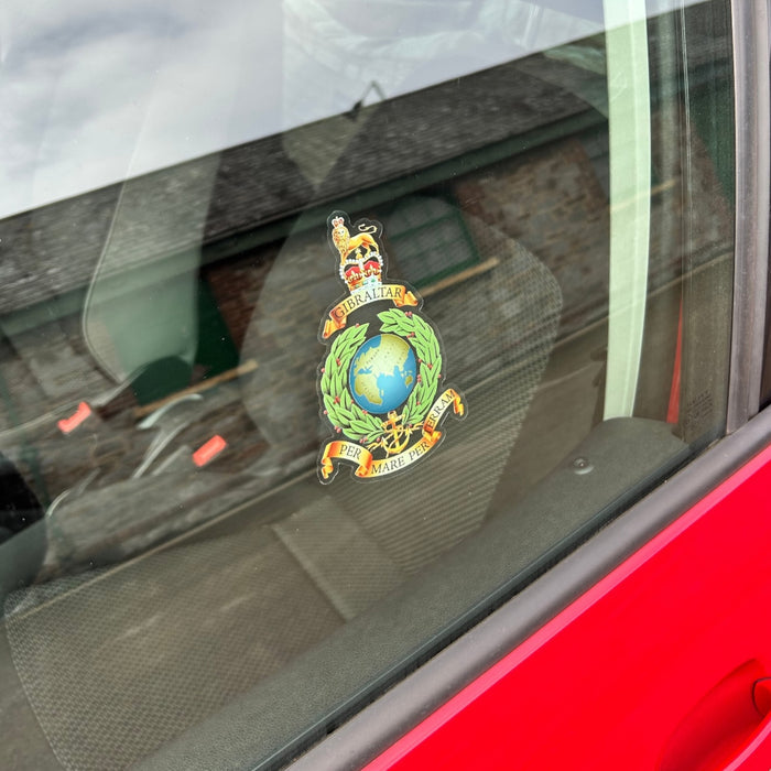 Globe & Laurel Window Sticker