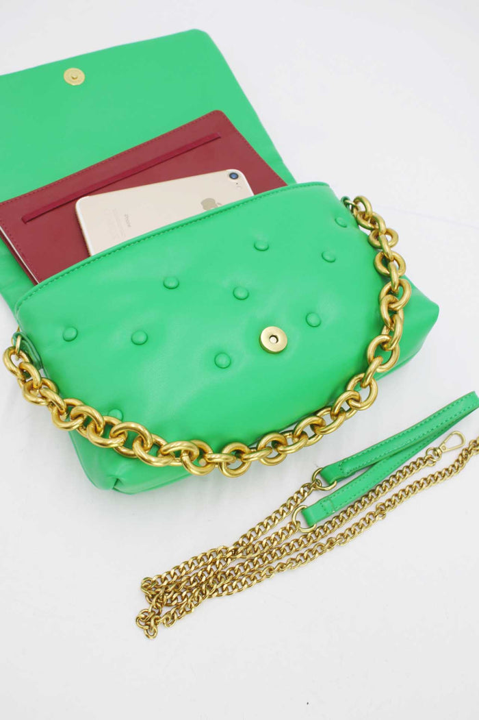 Gloria Quilted Handbag (Green)