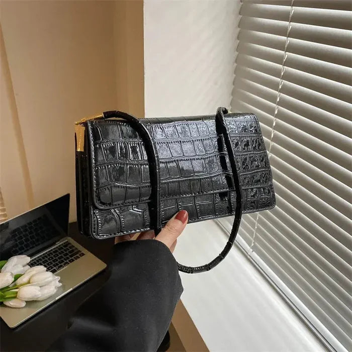 Glossy Pattern Shoulder Bags fashionnsio