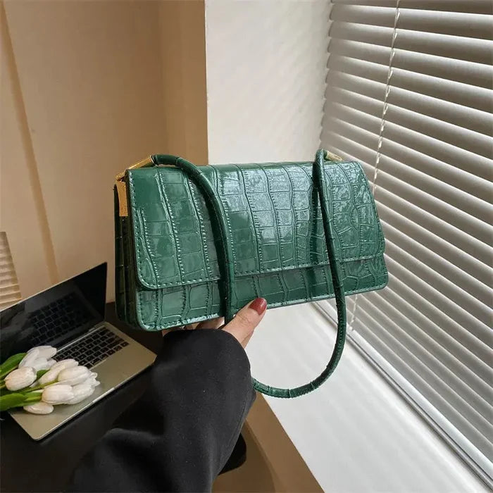Glossy Pattern Shoulder Bags fashionnsio
