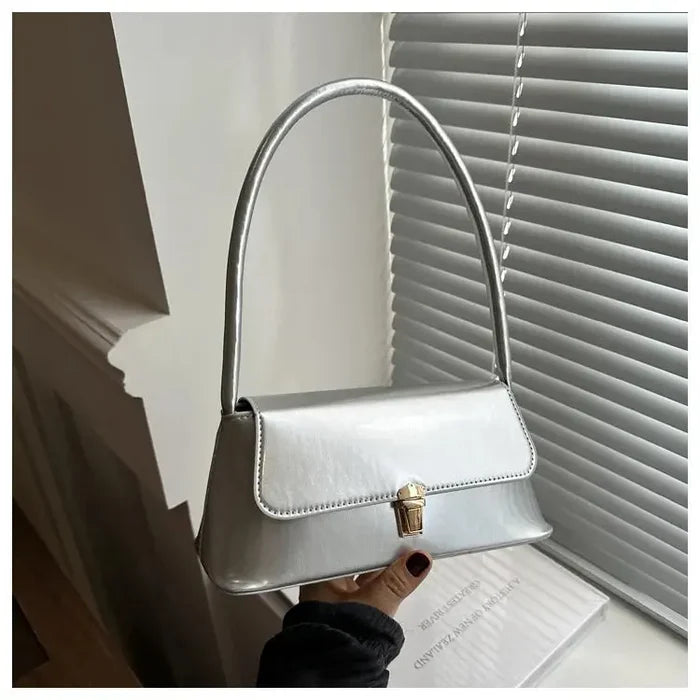 Glossy Underarm Shoulder Bags fashionnsio