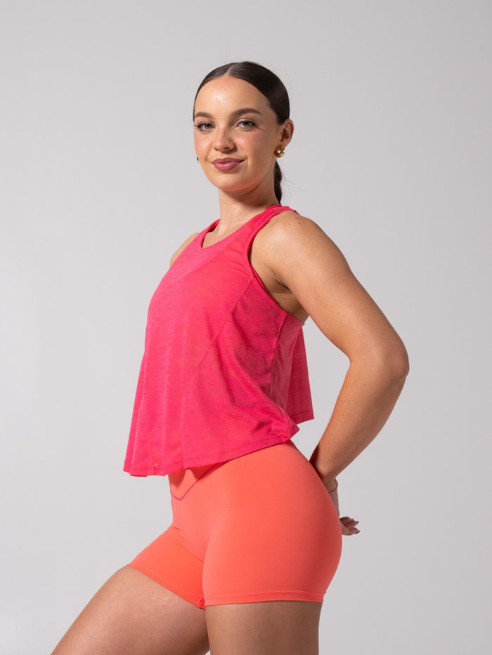 Go With The Flow Hip Tank - Punch