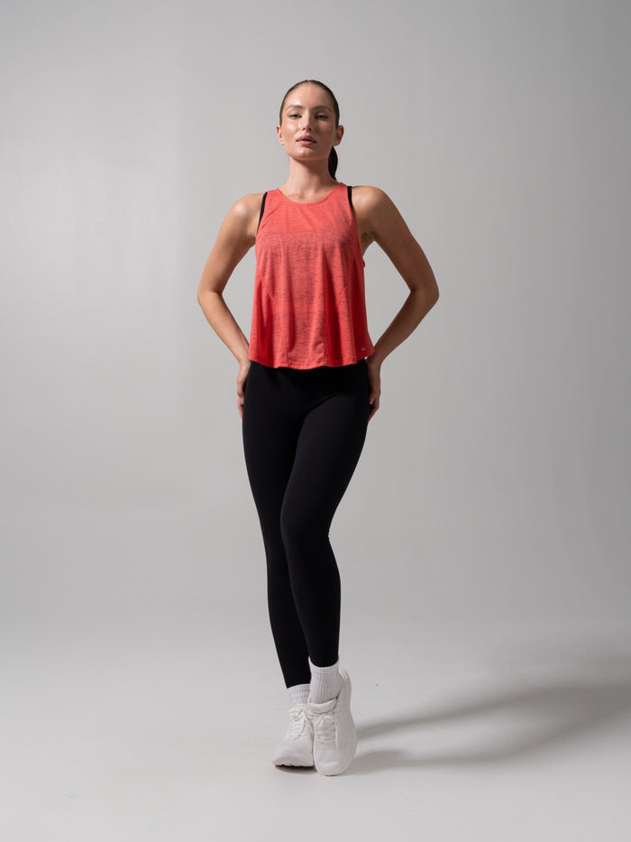 Go With The Flow Hip Tank - Tequila Sunrise