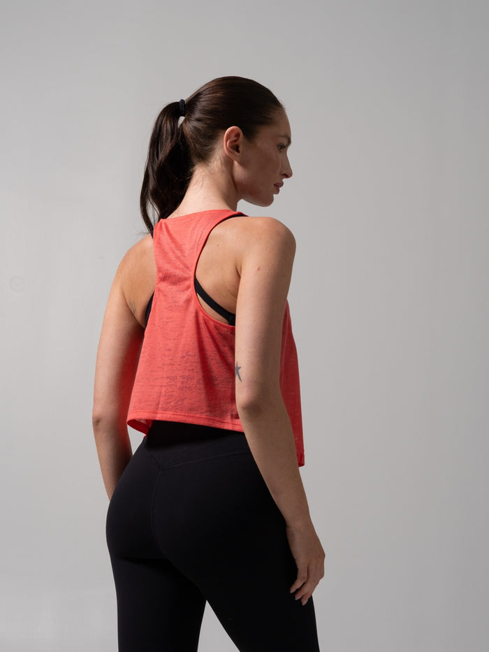 Go With The Flow Hip Tank - Tequila Sunrise