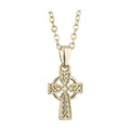 Solvar Gold Plated Small Celtic Cross Pendant S46523