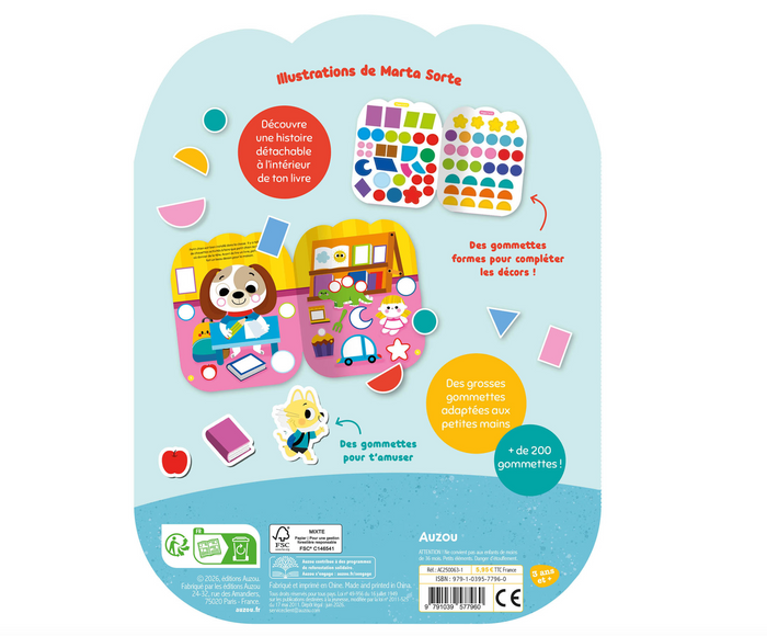 Gommettes formes | Petit chien