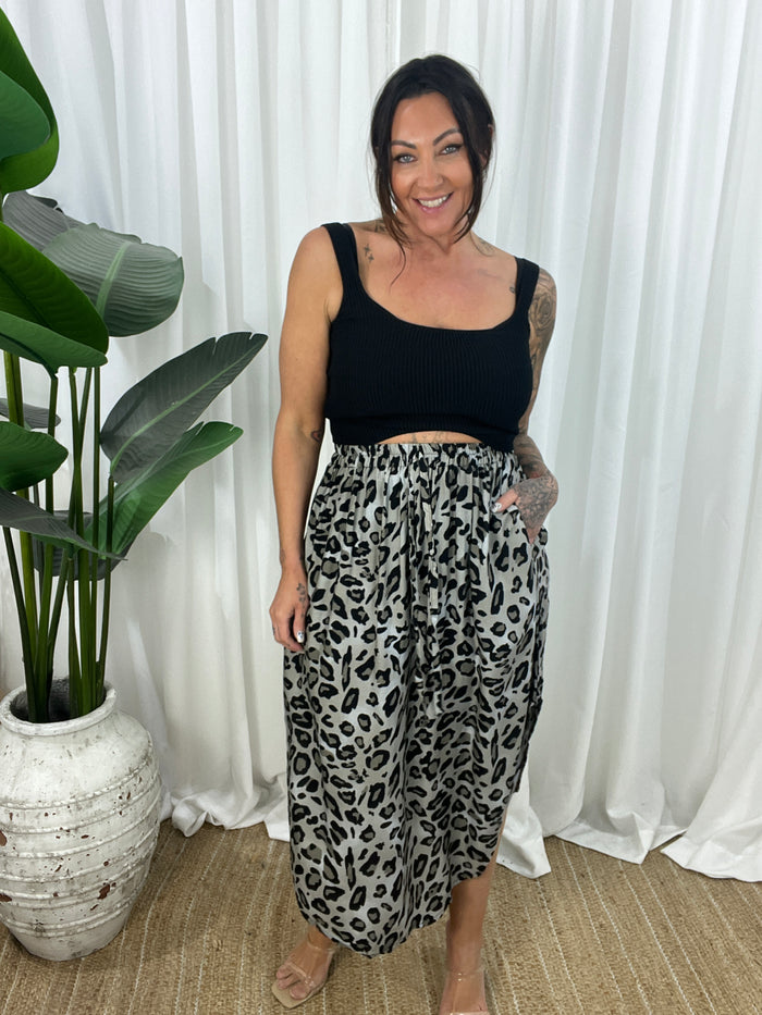 S/M (8-14) / Mocha Leopard