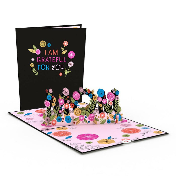 Grateful for Mom Card, 5x7" Pop-Up Cards