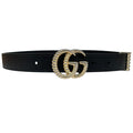 Gucci Black Torchon Double G Leather Belt