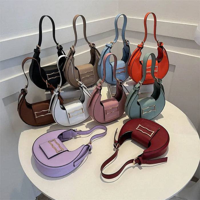 Dumpling Buckle Shoulder Bags fashionnsio