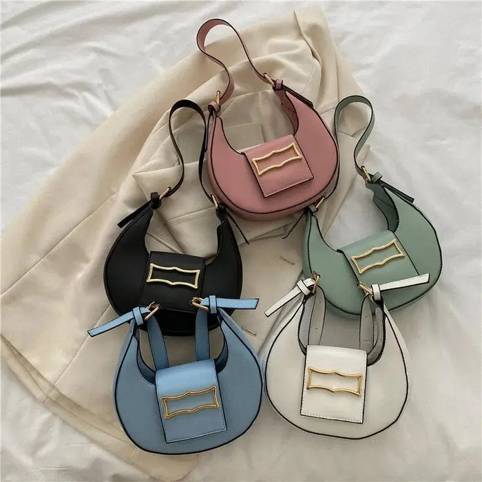 Dumpling Buckle Shoulder Bags fashionnsio