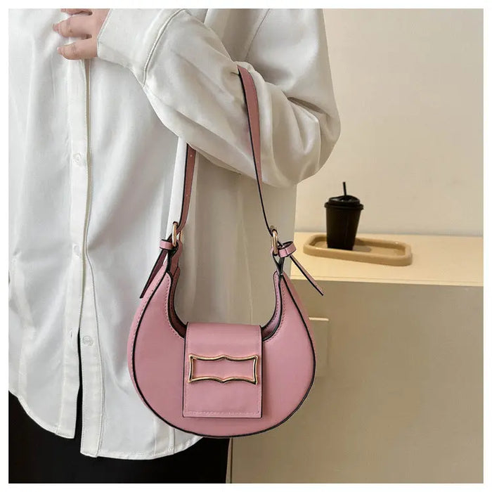 Dumpling Buckle Shoulder Bags fashionnsio