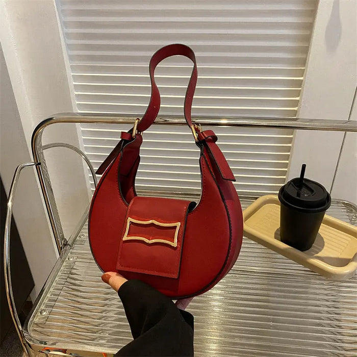 Dumpling Buckle Shoulder Bags fashionnsio