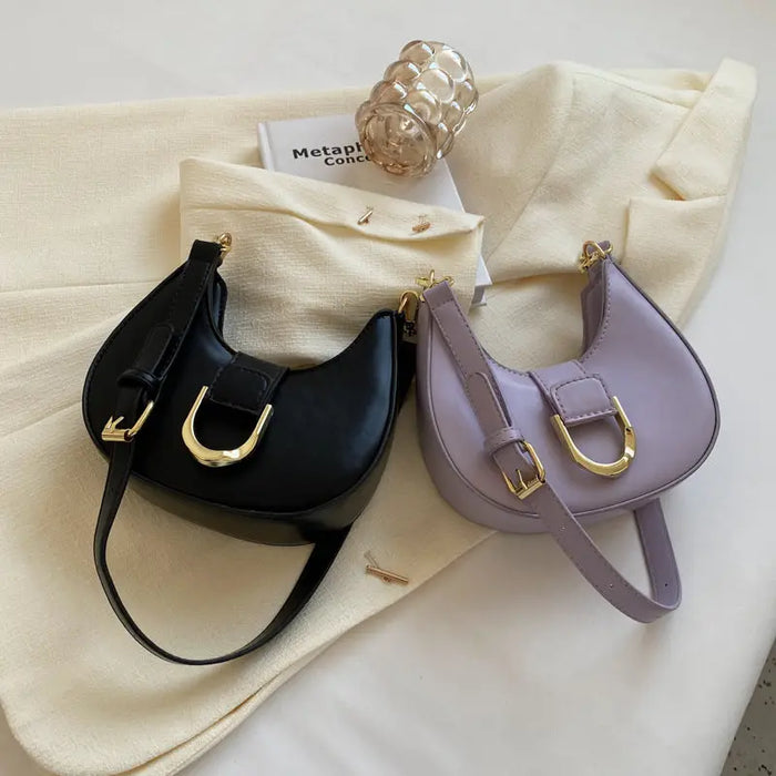 Half Moon Saddle Shoulder Bags fashionnsio