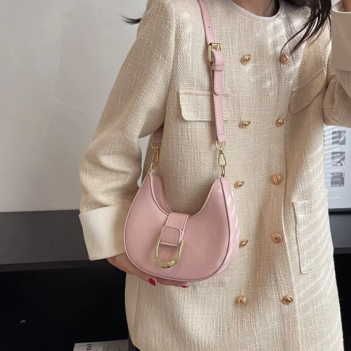 Half Moon Saddle Shoulder Bags fashionnsio