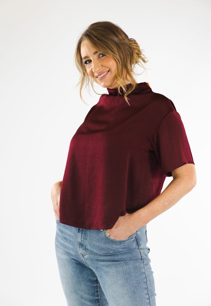 Hazel Top (Burgundy)