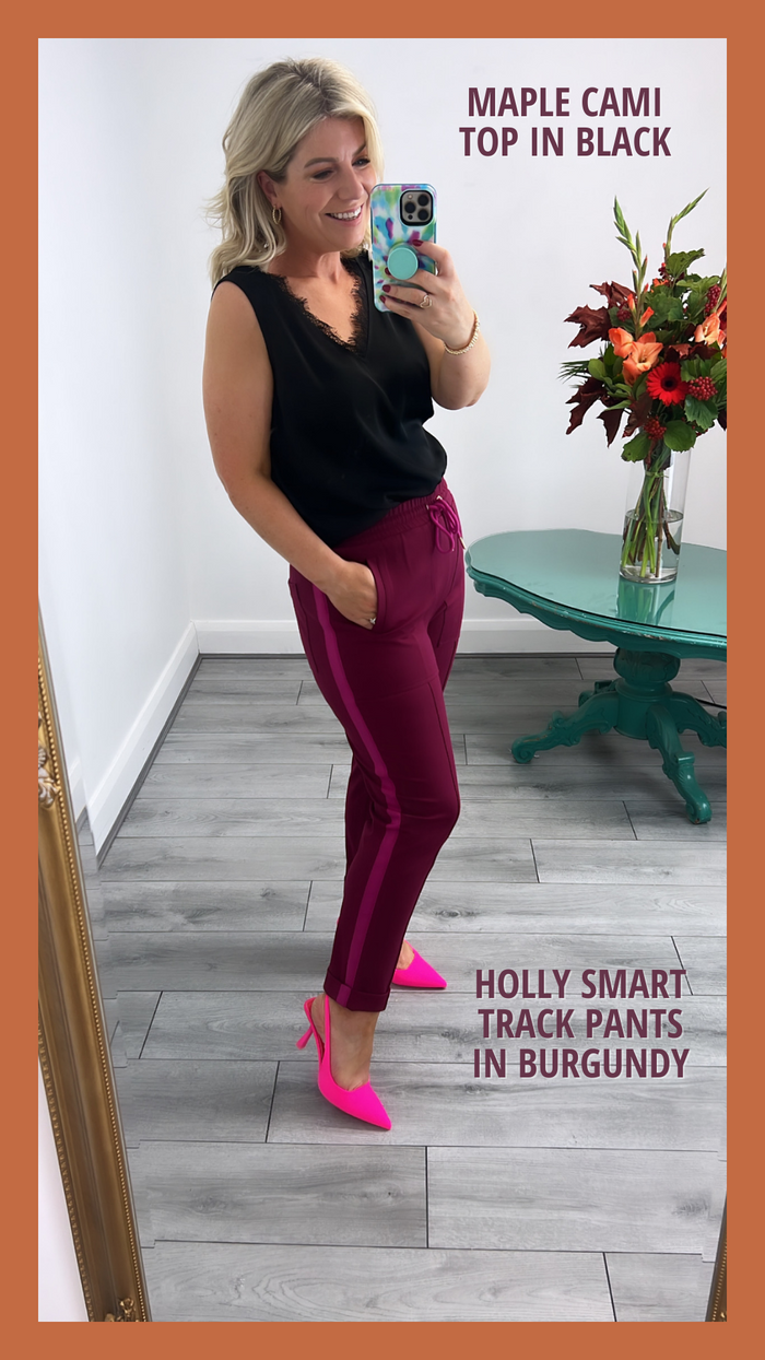 Holly Pants (Burgundy)