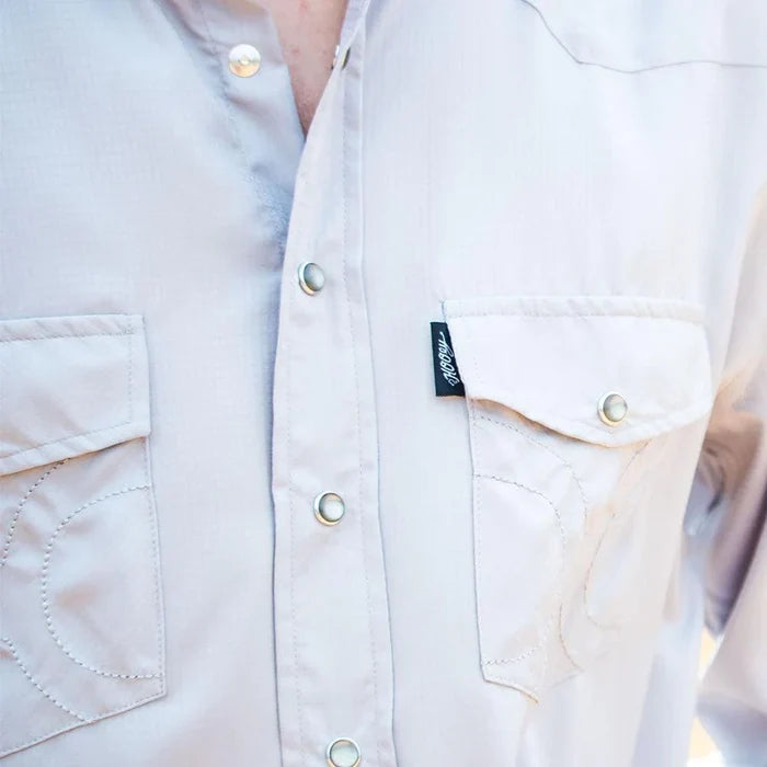 Hooey "Sol" Grey Long Sleeve Pearl Snap Shirt