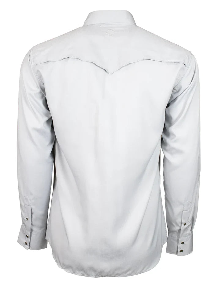 Hooey "Sol" Grey Long Sleeve Pearl Snap Shirt