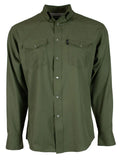 Hooey "Sol" Olive Long Sleeve Pearl Snap Shirt