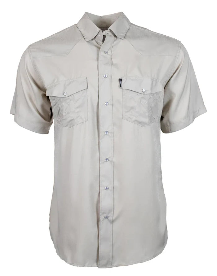 Hooey "Sol" Tan Short Sleeve Pearl Snap Shirt