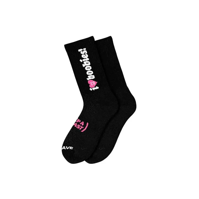 I Love Boobies Sock 'Black'