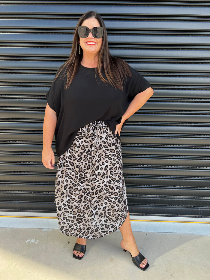 L/XL (22-24) / Mocha Leopard