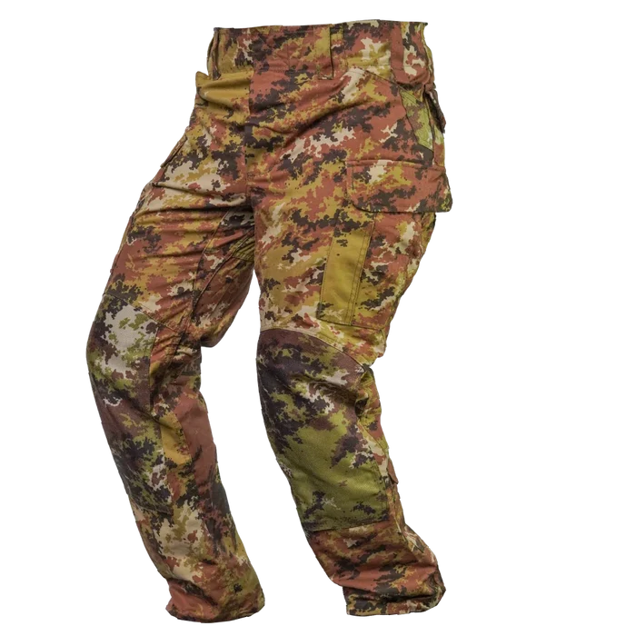 Italian Army Vegetato Camo Trousers with Knee Pads - Italian Army Surplus - Combat Trousers