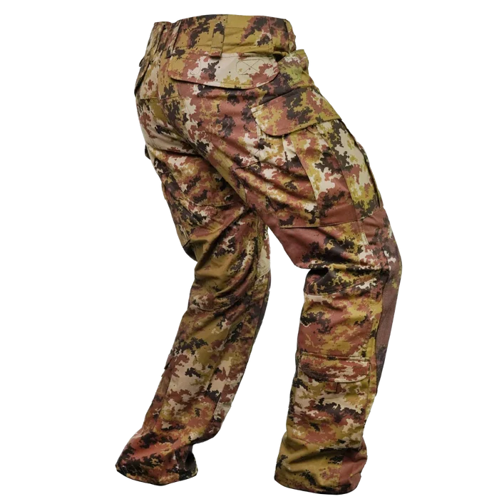 Italian Army Vegetato Camo Trousers with Knee Pads - Italian Army Surplus - Combat Trousers