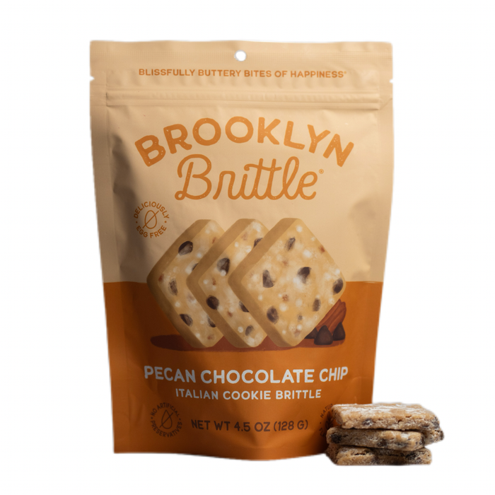 Italian Cookie Brittle – Pecan Chocolate Chip | Pouch Bag