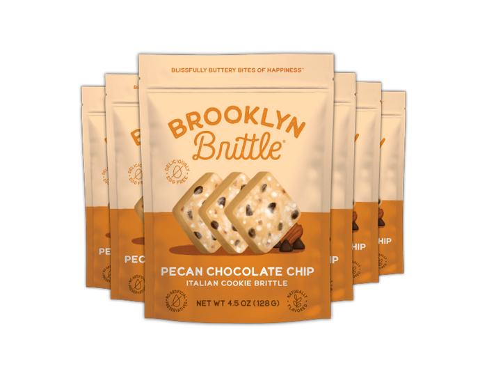 Italian Cookie Brittle – Pecan Chocolate Chip | Pouch Bag