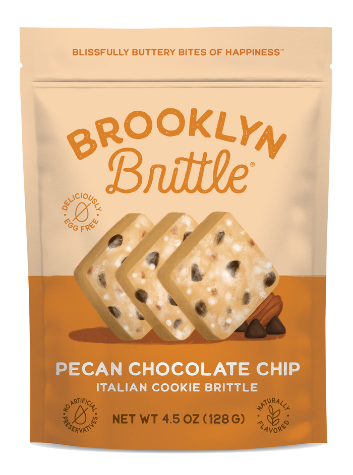 Italian Cookie Brittle – Pecan Chocolate Chip | Pouch Bag