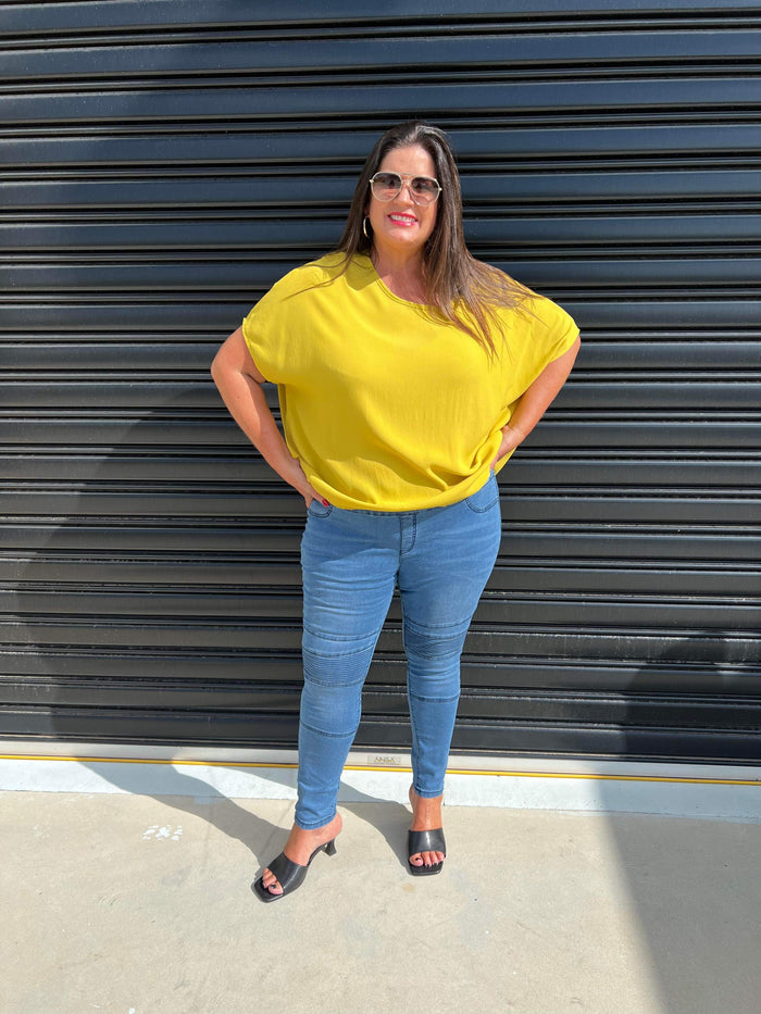 8 / Mid Blue Denim