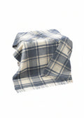 John Hanly Large Natural Denim Blue Blanket