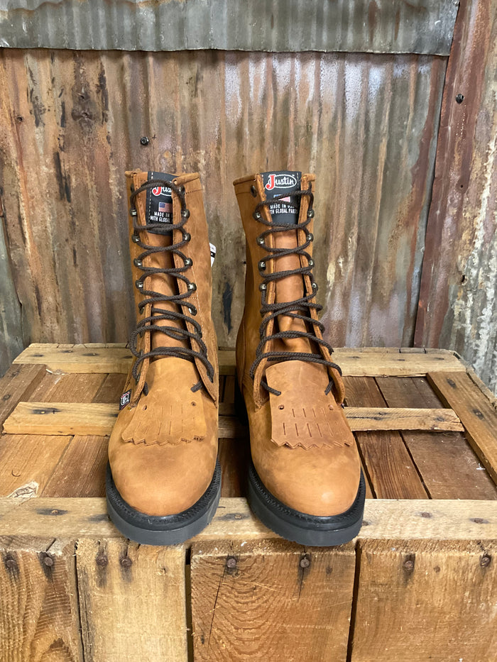 Justin 8" Conductor Lace-Up Work Boot