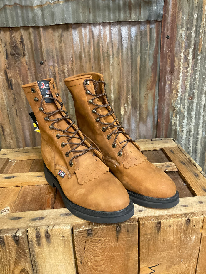 Justin 8" Lace-Up Work Boot