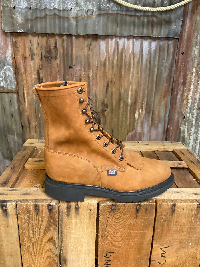 Justin 8" Lace-Up Work Boot