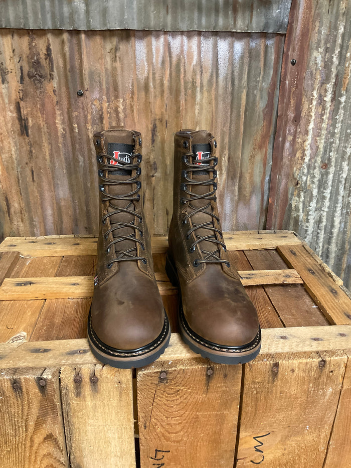 Justin Drywall 8" Waterproof Lace-Up Work Boot