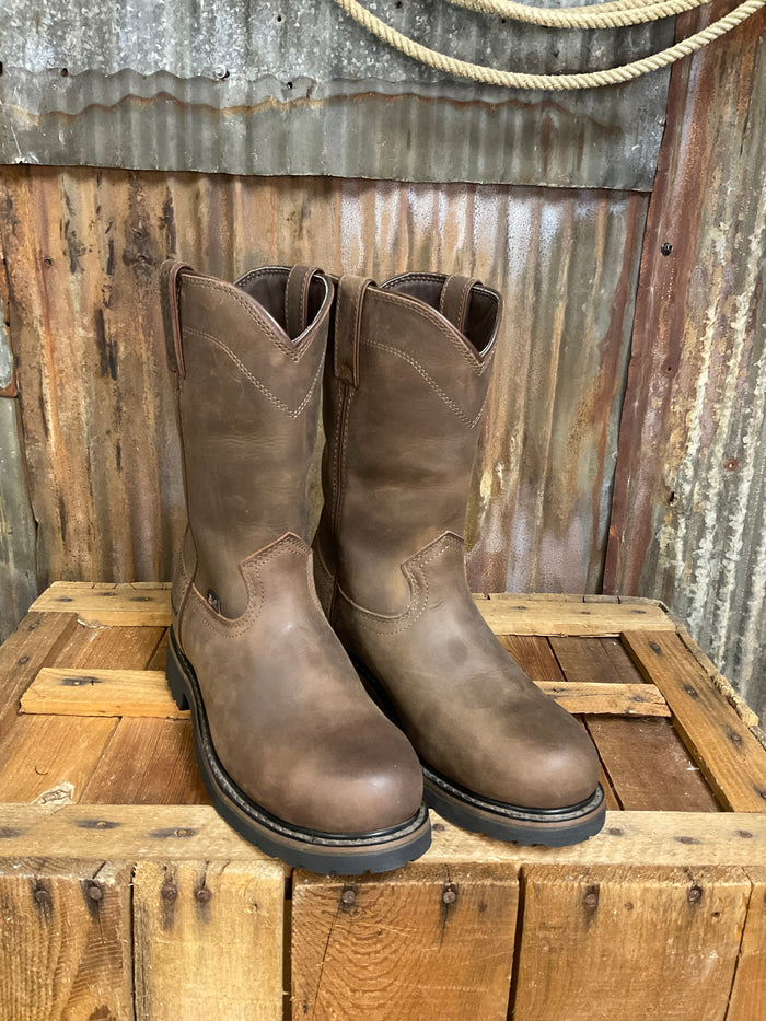 Justin Drywall Pull On Steel Toe Work Boot