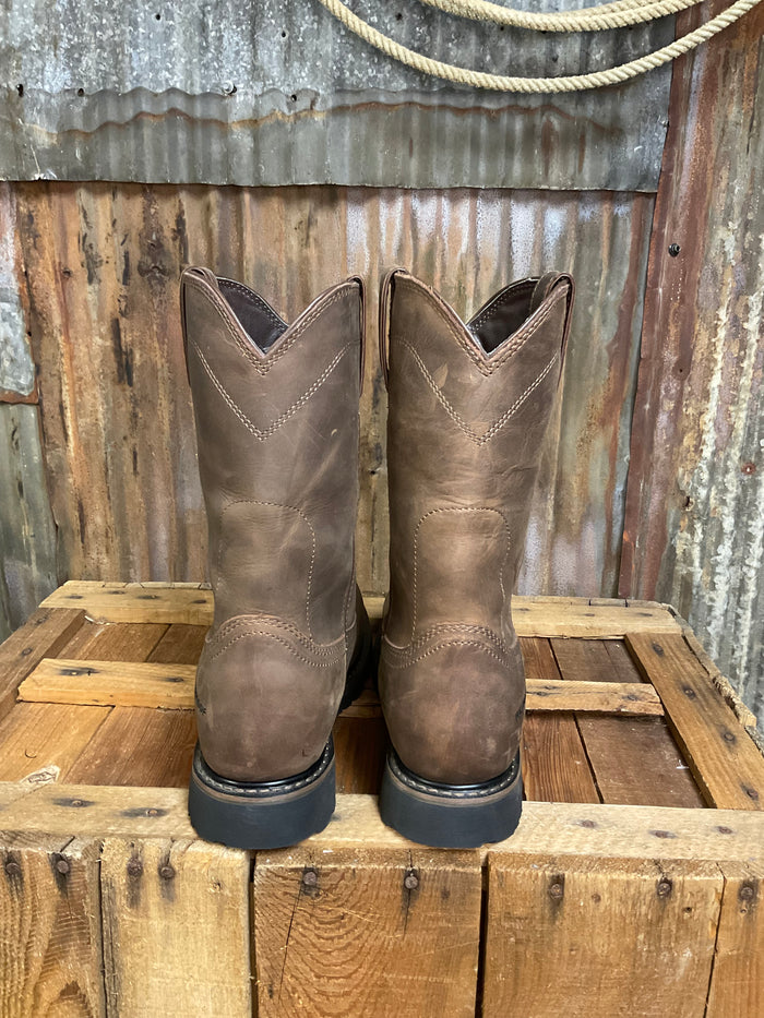 Justin Drywall Pull On Steel Toe Work Boot