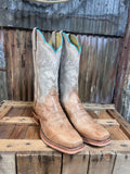 Justin Willa Tan Smooth Ostrich Western Boot