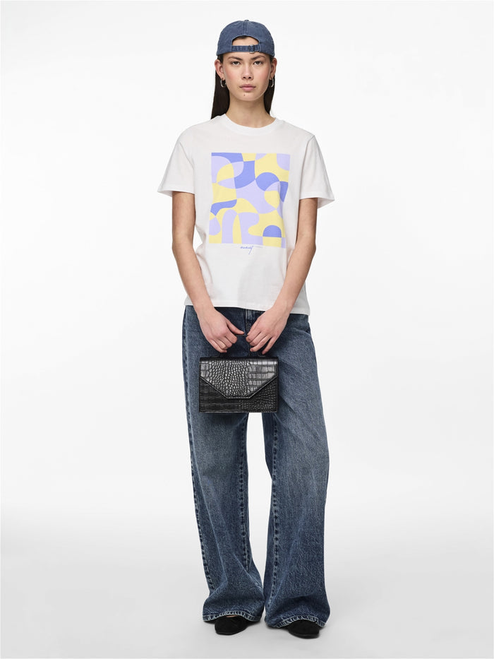Kaitlyn T-Shirt (Bright White/Lavender)
