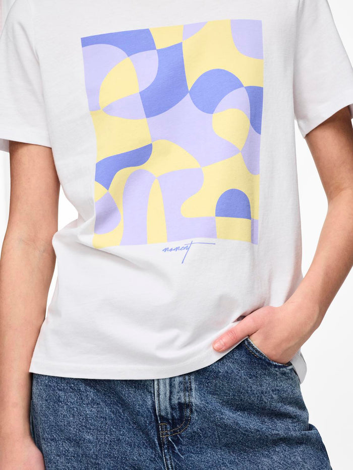 Kaitlyn T-Shirt (Bright White/Lavender)