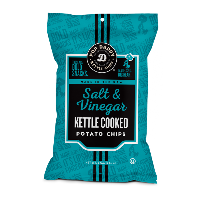 Kettle Cooked Potato Chips - 5oz - Salt & Vinega