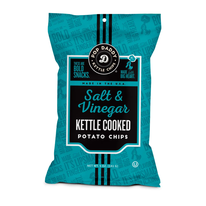Kettle Cooked Potato Chips - 5oz - Salt & Vinega